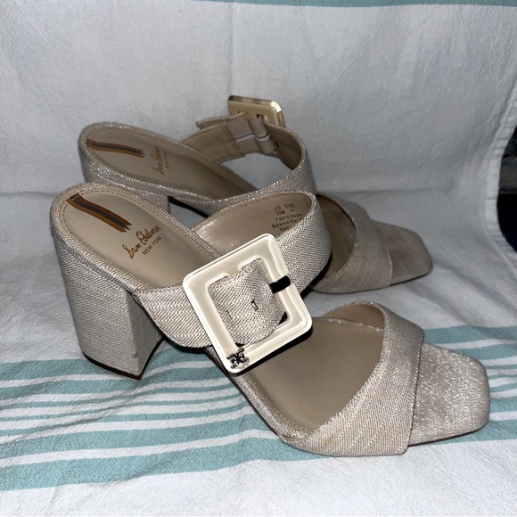 Sam Edelman Dalton Sand Block Heel Sandals - Picture 4 of 14